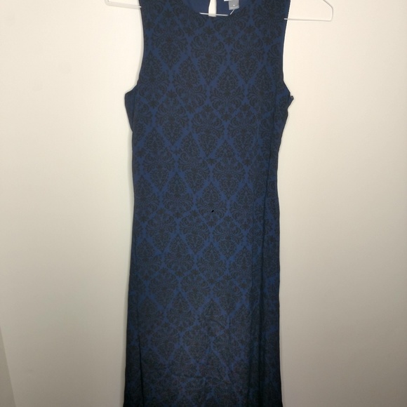 NWT Old Navy Dark Blue Women's Patterned Dress - Picture 1 of 6